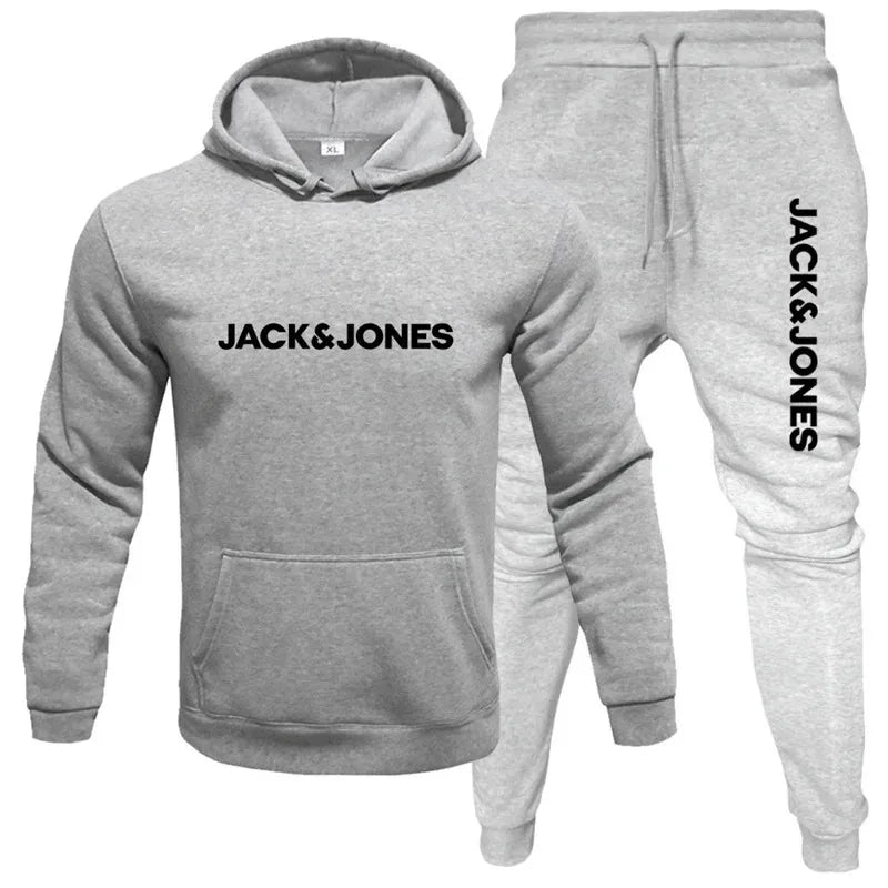 2025 Herbst/Winter Herren Jogging-Fitness-Sportbekleidungs-Set: Modischer Sweatshirt mit langen Ärmeln + Freizeithose 2-teiliges Set