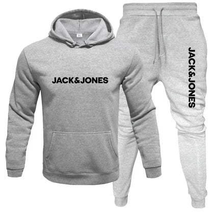 2025 Herbst/Winter Herren Jogging-Fitness-Sportbekleidungs-Set: Modischer Sweatshirt mit langen Ärmeln + Freizeithose 2-teiliges Set