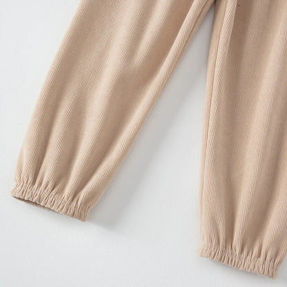 1 oder 2  Stück Herbst- und Winter-Kinder-Sporthose mit Nadelstreifen für Jungen und Mädchen, dick und warm