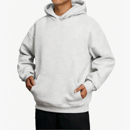 Übergroßer Hoodie Sweatshirt mit fallender Schulter und Bündchen  Damen Herbst dicker Hoodie Lässiger Streetwear-Stil