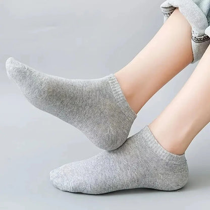 10/12/20/40 Paar One Size (EU 38-44) Unisex Bootssocken Business Sport Schweißaufnahme Sommer Herbst Einfarbig Weiche Knöchelsocken Ohne Fusseln