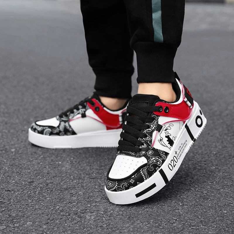 Jugend Sneaker 2026 Neue Sportschuhe Modische Dicke Sohle Rutschfeste Freizeitschuhe Größe 31-44