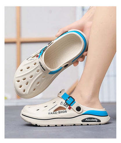 Sandalen Herren Strandpantoffeln Dicke Sohle Rutschfeste Sandalen Wasserschuhe für Damen Klassische Mules Sneaker Sandale Outdoor