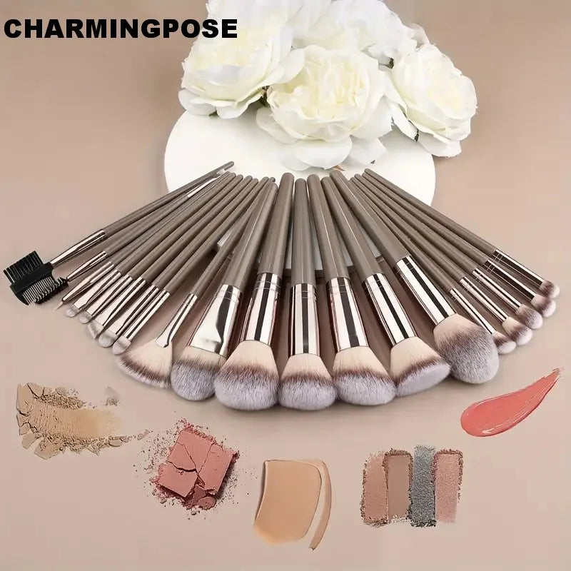 15-teiliges Profi-Make-up-Pinsel-Set – Für Puder, Lidschatten, Foundation, Kontur, Rouge & zum Verblenden | Premium-Kosmetik-Tools
