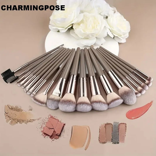 15-teiliges Profi-Make-up-Pinsel-Set – Für Puder, Lidschatten, Foundation, Kontur, Rouge & zum Verblenden | Premium-Kosmetik-Tools