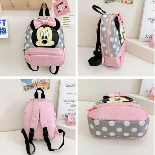 Disney Cartoon-Rucksack für Babys Jungen und Mädchen Minnie Mickey Mouse Kinder Süßer Schulranzen Kindergarten-Rucksack Geschenk für Kinder