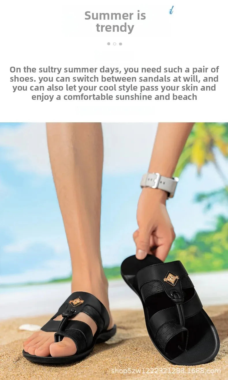 Modische Herrenslipper in großen Größen, Tanga-Stil, Sommer 2026, Splice-Design, glattes Haar, grenzüberschreitende Slipper, modische Clogs