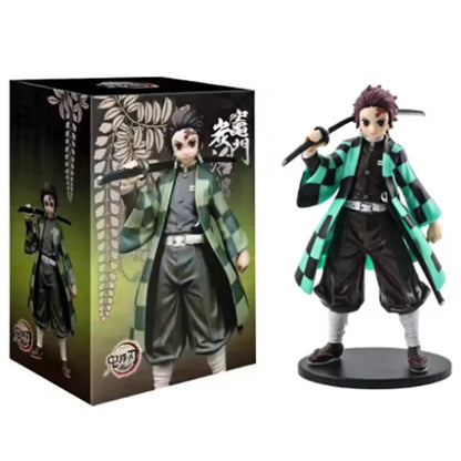 Heißes Demon Slayer Anime Actionfigur Kamado Tanjirou Agatsuma Zenitsu Nezuko Modellspielzeug Kimetsu No Yaiba Krieger Actionfigur