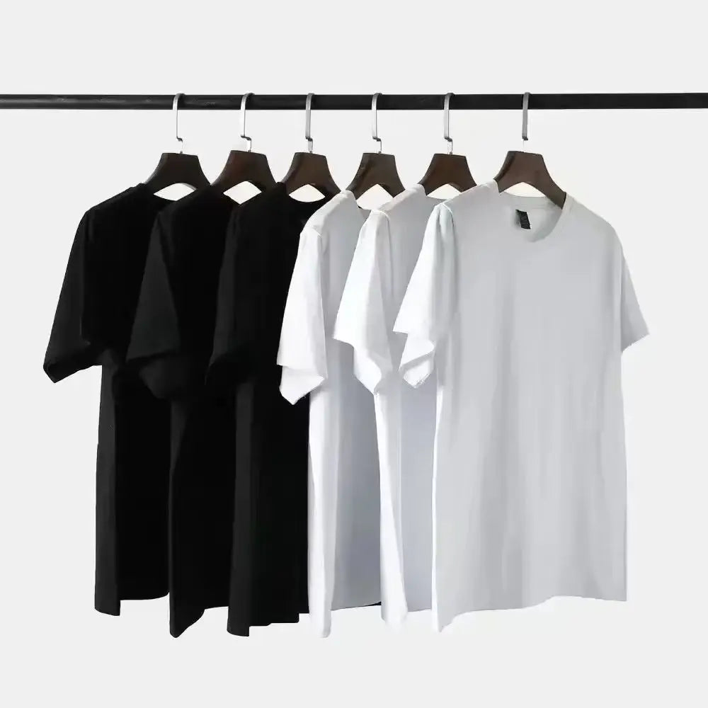 Klassisches trendiges Marken-T-Shirt mit halbem Totenkopf- und Blumenmuster für Männer und Frauen 2026, kurzärmelig, Rundhalsausschnitt