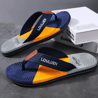 Hochwertige heißverkaufte Herren Flip-Flops Sommerstrand Flip-Flops Herrenmode Atmungsaktive lässige Strand-Herrenschuhe Sommer Outdoor