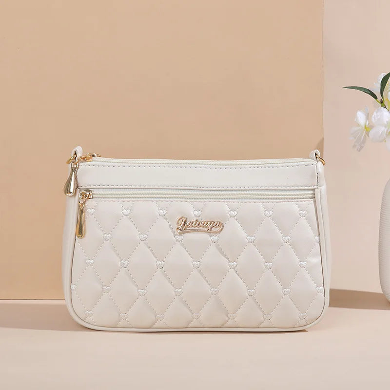 stylische Damen Handtaschen aus PU (Kunstleder) mit Kunstfellapplikationen