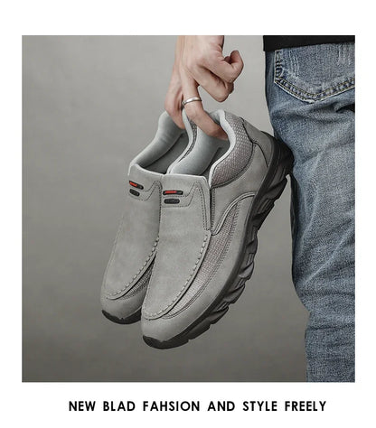 Herren Kunst-Lederschuhe Lässige Schuhe Atmungsaktive Loafers Herren Sneaker Neue Bequeme Lederschuhe Flache Schuhe Herren Sneaker