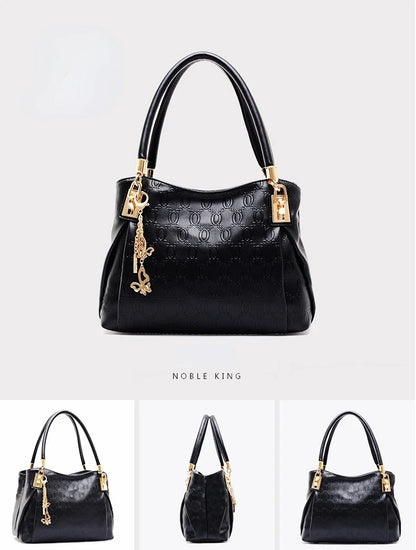 Damenhandtaschen 3-teiliges Set Damen Schultertasche Modische Geldbörse Vintage Kunst-Leder Tasche Handtasche mit großer Kapazität Schräg Schultertasche