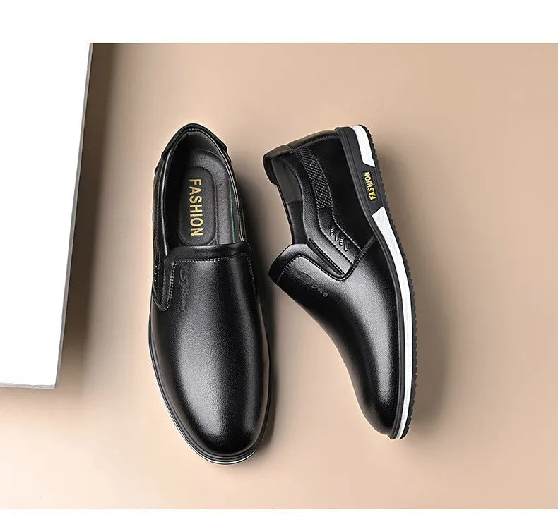 Luxuriöse Herren-Kunst-Lederschuhe Bequeme Loafer Zum Hineinschlüpfen Herrenschuhe Mokassins Rutschfeste Fahrschuhe Hochwertige Herrenschuhe Übergröße