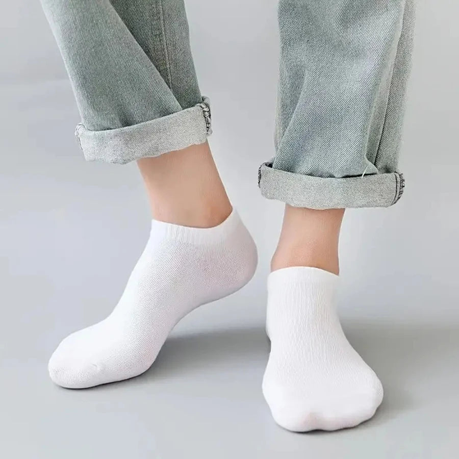 10/12/20/40 Paar One Size (EU 38-44) Unisex Bootssocken Business Sport Schweißaufnahme Sommer Herbst Einfarbig Weiche Knöchelsocken Ohne Fusseln