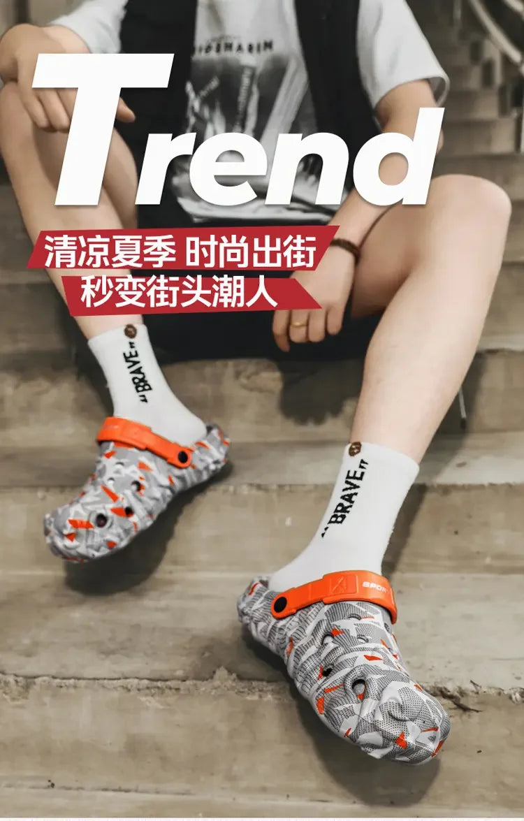 2026 Herren-Hauben-Clogs Hausschuhe Herren Gartenschuhe Für Herren Arch Support Slides Sommermode Strandschuhe Rutschfeste EVA-Hausschuhe