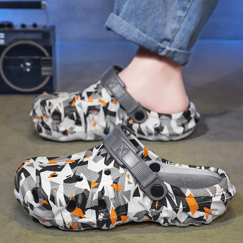 2026 Herren-Hauben-Clogs Hausschuhe Herren Gartenschuhe Für Herren Arch Support Slides Sommermode Strandschuhe Rutschfeste EVA-Hausschuhe