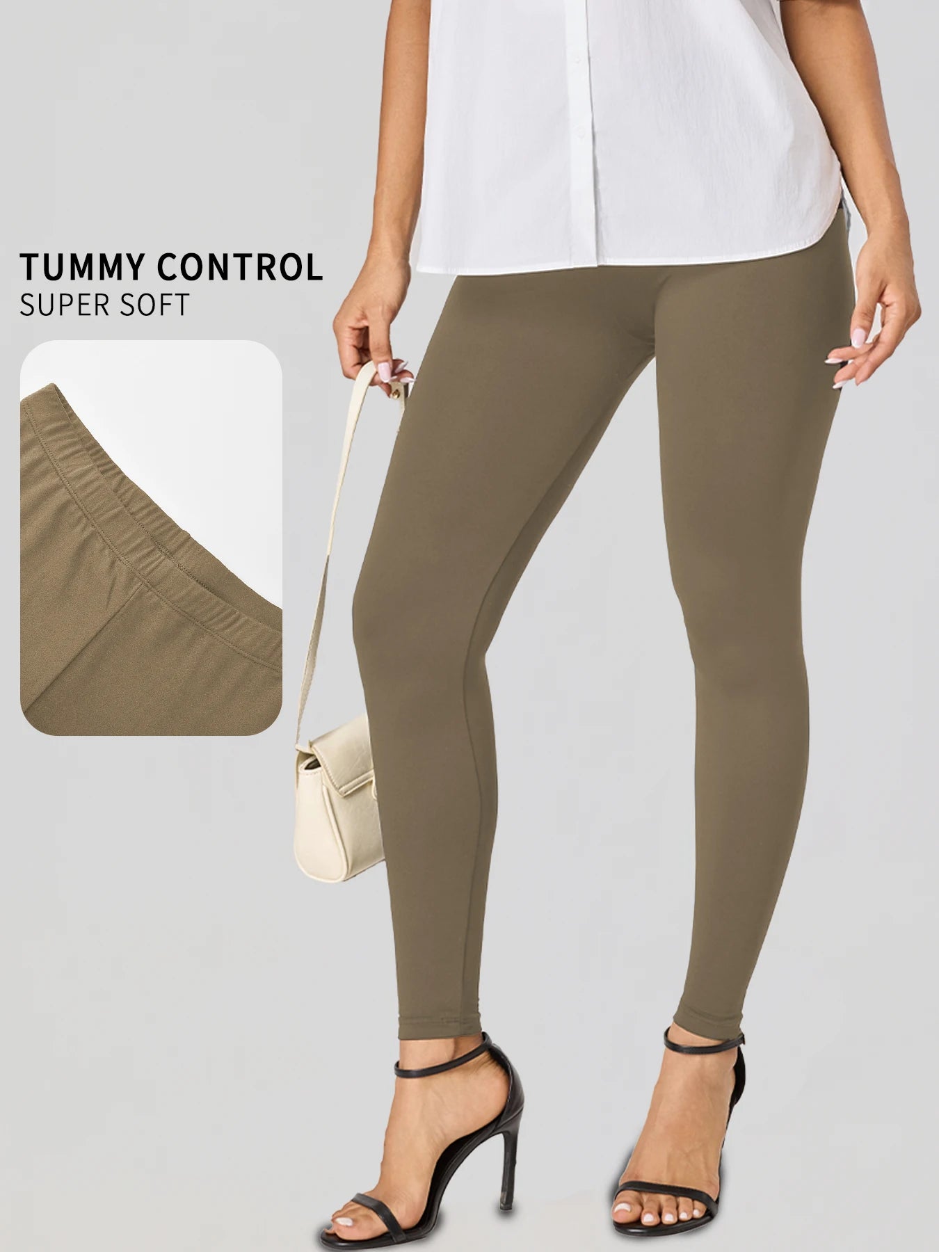 Leggings für Damen in Übergröße aus superweichem Stoff – hohe Elastizität für Yoga, Laufen, Training und lässige Alltagskleidung