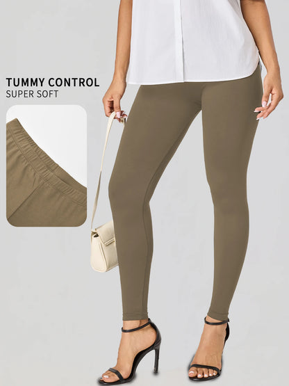 Leggings für Damen in Übergröße aus superweichem Stoff – hohe Elastizität für Yoga, Laufen, Training und lässige Alltagskleidung