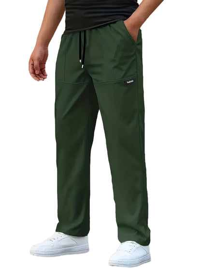 Herren Leichte Hosen Lässige Locker Sitzende Sporthosen Herren Lässige Dünne Gerade Beinhosen Männliche Mode Outdoor Jogginghosen
