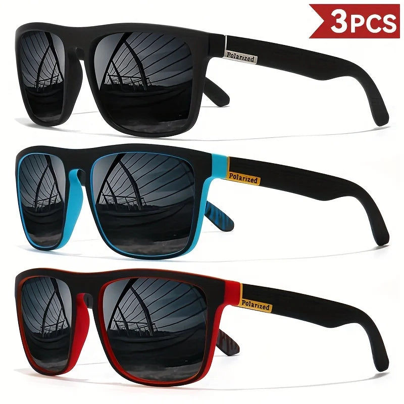 Modische Vintage-Quadrat-Polarisierte Sonnenbrille, Luxusmarke Designer-Sonnenbrille, UV400
