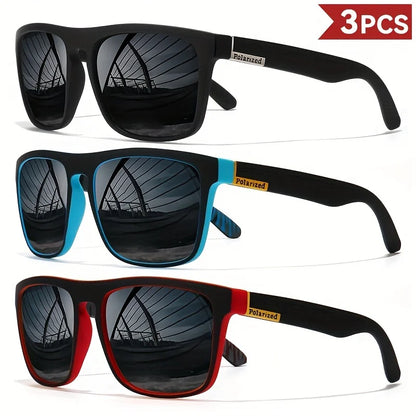 Modische Vintage-Quadrat-Polarisierte Sonnenbrille, Luxusmarke Designer-Sonnenbrille, UV400