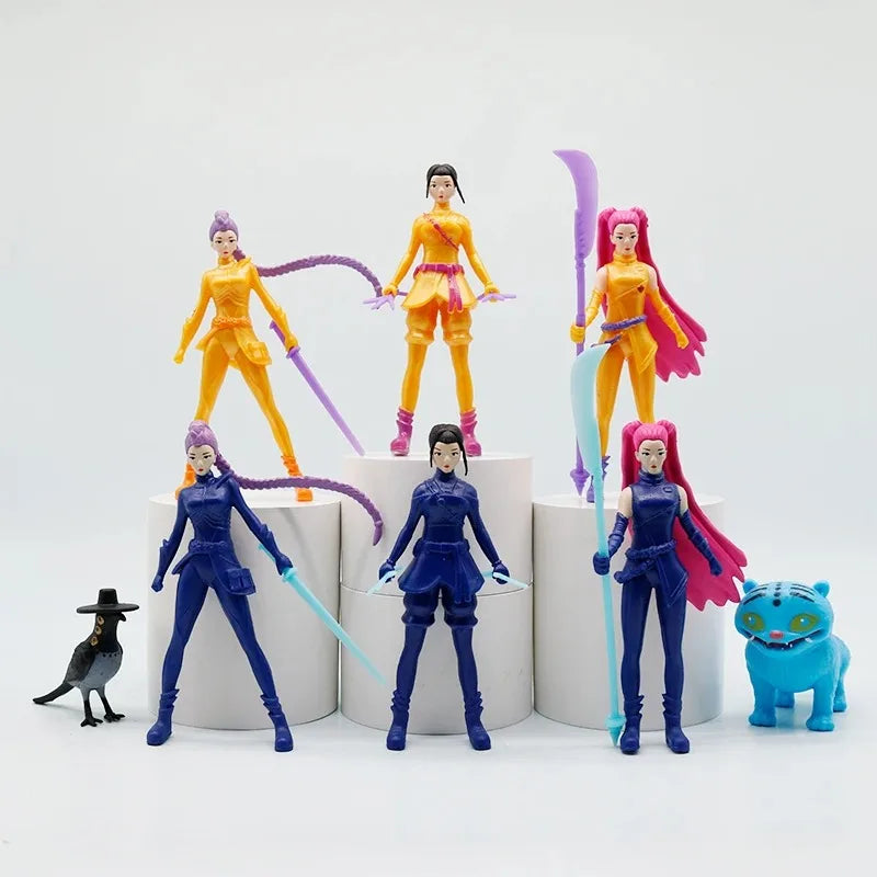 K-pop Dämonenjäger Actionfigur Spielzeug Derpys Tiger Rumi Mira Zoey Sussy Figur Puppe Für Fans