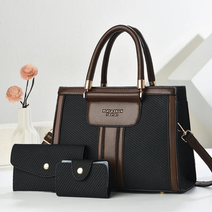3-teiliges Set Damen Crossbody-Tasche mit einseitigem Schulterriemen 2025 Neues Hot-Handtaschenmodell Große Damenhandtaschen