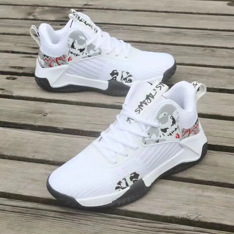 Neue rutschfeste Herren-Sneaker High-Top Herren-Basketballschuhe Luxuriöse bequeme Laufschuhe Modische vielseitige Freizeitschuhe