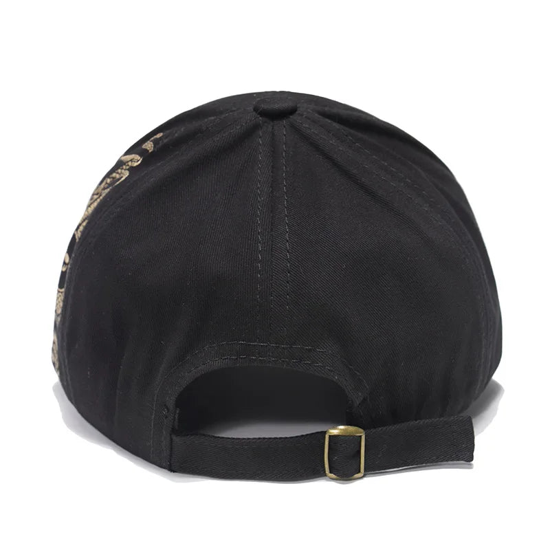 Druck chinesischer Drachen Herren Baseballcaps Totem Damen Baumwoll Snapback Sonnenschutz
