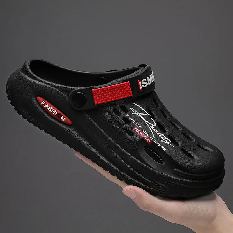 Klassische Clog Herren Freizeit Sandalen Unisex Geschlossene Zehen Slip-Ons Outdoor Herren Atmungsaktive Strand Schuhe Hausschuhe