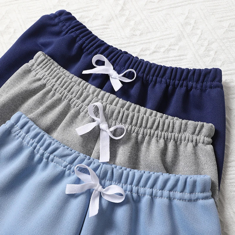 Kinder Mehrfarbige Saisonale Freizeit-Sporthose für Jungen und Mädchen Herbst Solide Farbe Modische Lockere Sweatpants