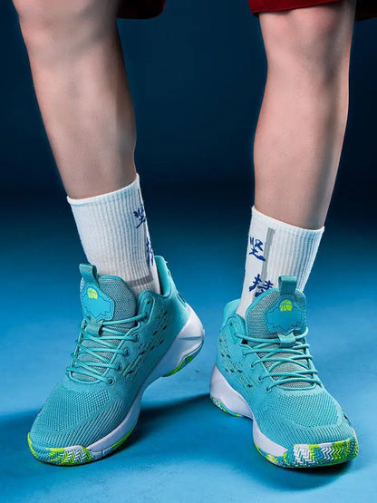 Hochwertige Herren-Basketballschuhe Marke Herren Sneakers Luxuriöses Design Mesh Atmungsaktive Sportschuhe High-Top Rutschfeste Freizeitschuhe