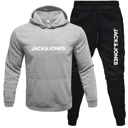 2025 Herbst/Winter Herren Jogging-Fitness-Sportbekleidungs-Set: Modischer Sweatshirt mit langen Ärmeln + Freizeithose 2-teiliges Set