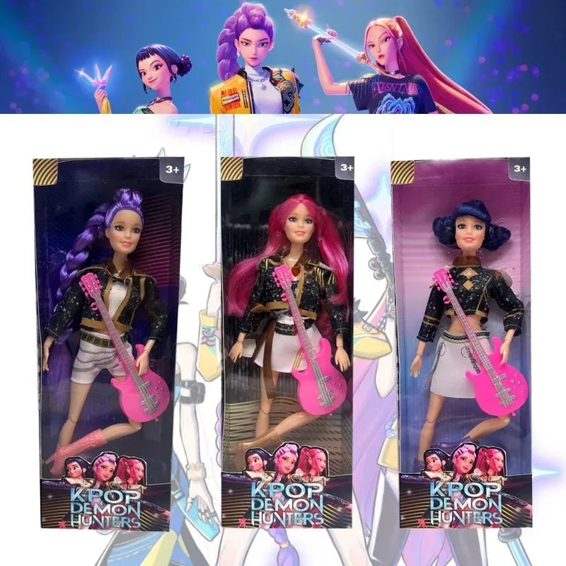 NEUE Puppenspielzeug KPOP Demon Hunters Actionfigur Spielzeug Rumi Mira Zoey Schöne Prinzessin Baby Puppe aus Plastik DIY Spielzeug für Mädchen