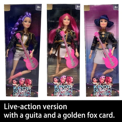 NEUE Puppenspielzeug KPOP Demon Hunters Actionfigur Spielzeug Rumi Mira Zoey Schöne Prinzessin Baby Puppe aus Plastik DIY Spielzeug für Mädchen