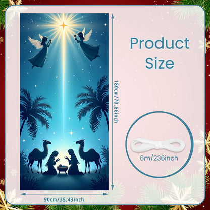 Weihnachts-Flaggenbanner für die Veranda, Türbanner, Weihnachtsdekorationen für Zuhause 2025, Ornamente, Weihnachtsgeschenke, Navidad, Neujahrsdekoration 2026