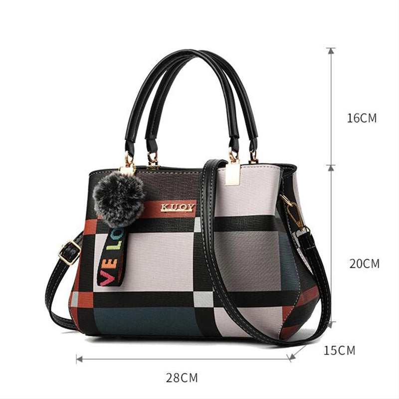 PU-Leder Freizeit-Crossbody-Taschen für Damen, Luxus-Designer-Tote-Handtasche, Damen, große Kapazität, Reisetasche für die Schulter