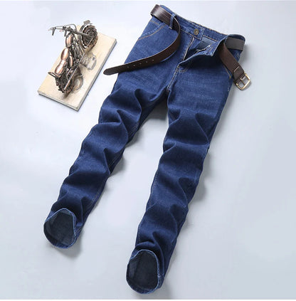 Neue Herren Leichte Luxus-Stretch-Slim-Fit-Hose Bequeme Weiche Business-Mode Gerade Lässige Denim-Hosen Herrenmarke Kleidung