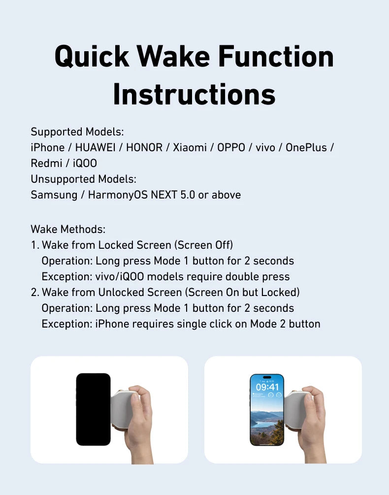 TELESIN Telefon Kamera Aufnahme Handgriff Magnetischer Smartphone-Halter Aufnahmehilfe Fernbedienung Griff für iPhone Android Handy