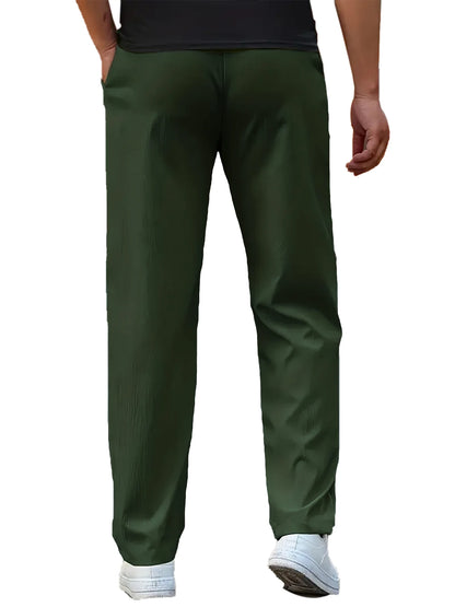 Herren Leichte Hosen Lässige Locker Sitzende Sporthosen Herren Lässige Dünne Gerade Beinhosen Männliche Mode Outdoor Jogginghosen