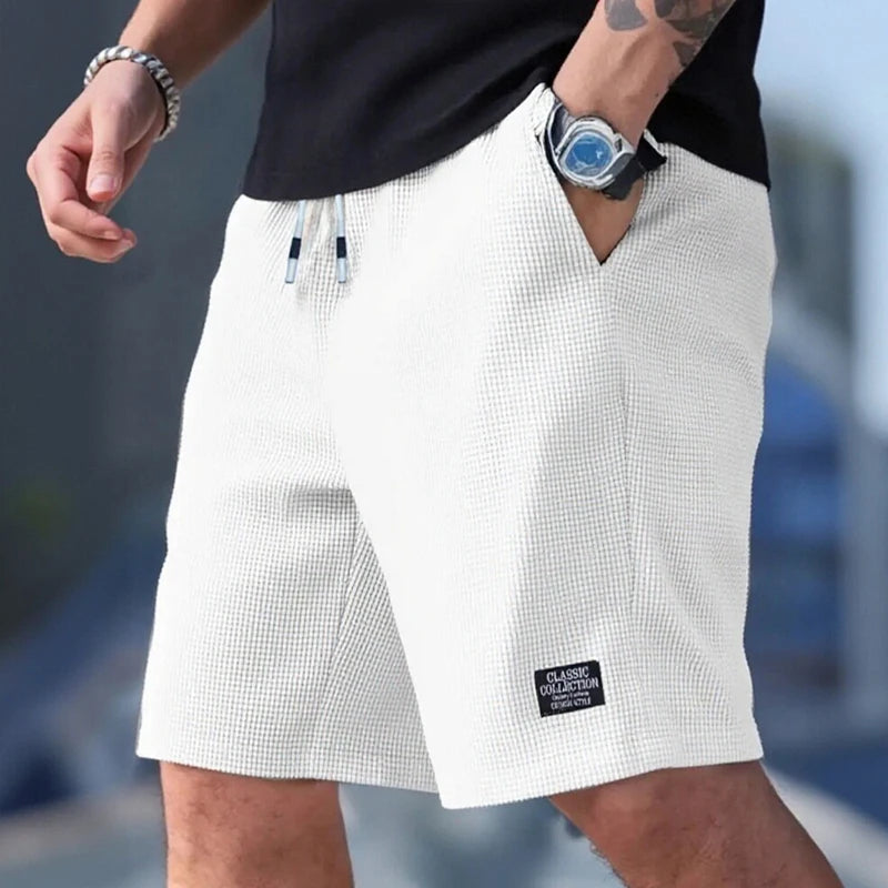 Herren-Shorts, Herren-Casual-Hosen, Herren-Badeshorts, Herren-Sportshorts, neuer modischer Textilstoff mit Struktur, atmungsaktive Hosen, geeignet für den täglichen Freizeitgebrauch und Sport