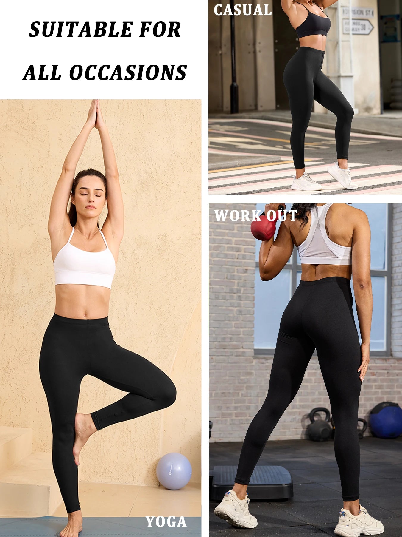 Leggings für Damen in Übergröße aus superweichem Stoff – hohe Elastizität für Yoga, Laufen, Training und lässige Alltagskleidung