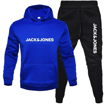 2025 Herbst/Winter Herren Jogging-Fitness-Sportbekleidungs-Set: Modischer Sweatshirt mit langen Ärmeln + Freizeithose 2-teiliges Set
