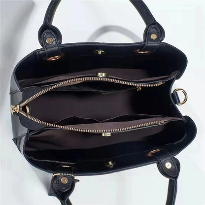 Neue modische Damenhandtasche mit großem Fassungsvermögen, vielseitige Umhängetasche, einfaches Karomuster