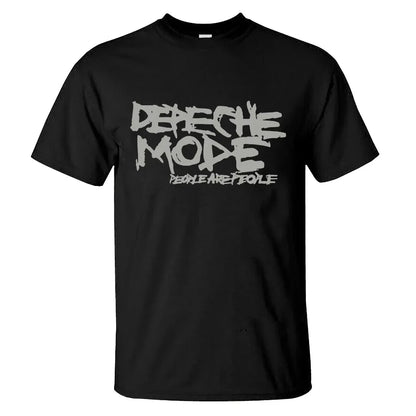 Herren-T-Shirt Rose Tops Schwarz von Depeche Mode T-Shirt Lässig Oversized Männlich Lässige Grafik Streetwear Unisex