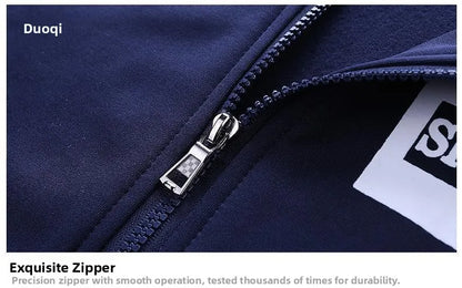 Trendiger Hoodie Herren Stehkragenjacke Lässige Sportbekleidung Lange Hose Frühling Herbst Jugend Große Größen Kleidung Set