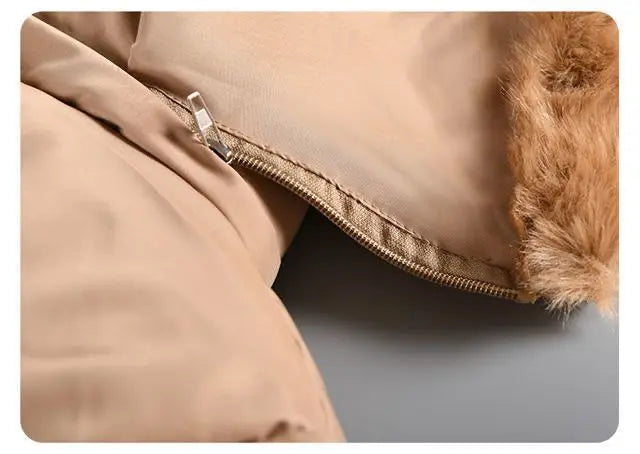 Große Winterjacken für Mädchen Halten warm Dicke Weihnachtsjacke Herbst Kapuzenjacke Reißverschluss Wasserdichte Oberbekleidung Kinderkleidung 3-12 Jahre