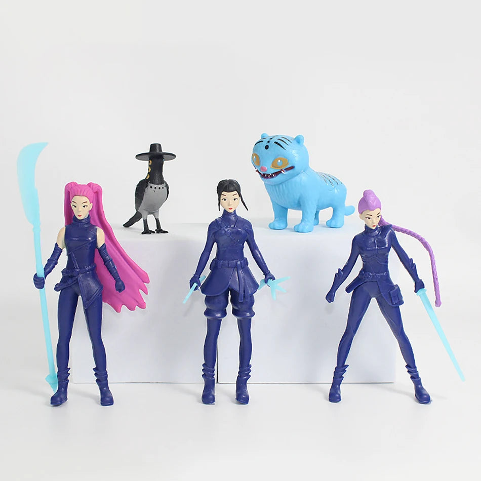 Heiß verkaufende Jägerin Anime-Figuren Spielzeug Süße PVC Rumi Mira Zoey Action-Figur Modellpuppen Kinder Geburtstag Dekoration Spielzeug Geschenke