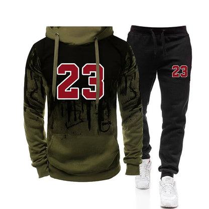 Lässige Kapuzenpullover Jogging-Sweatshirts für Männer Top-Mode Bequeme Herbst-Winter-Alltagskleidung Sport-Sweatpants